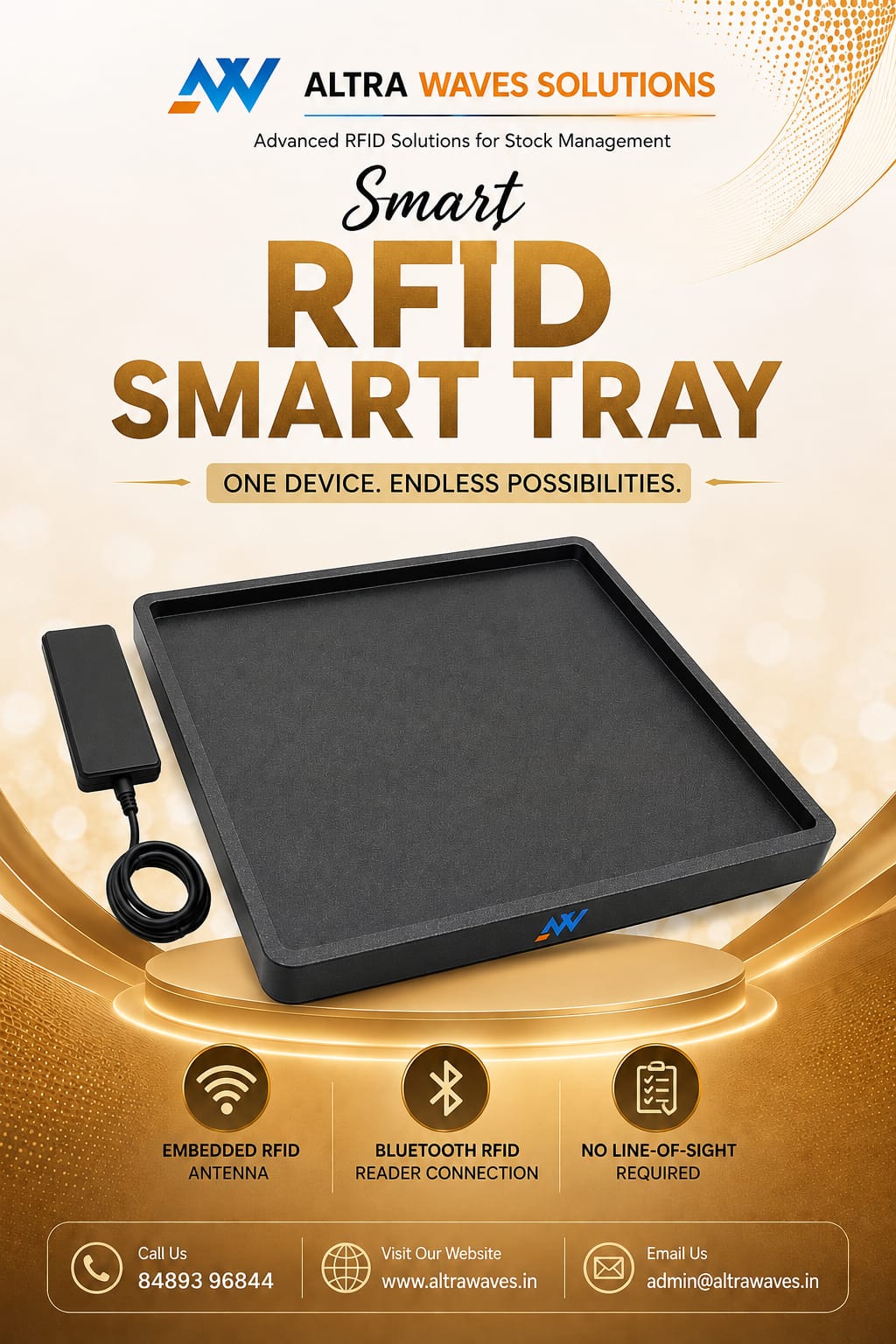 RFID Smart Tray for jewellery inventory management and RFID stock tracking